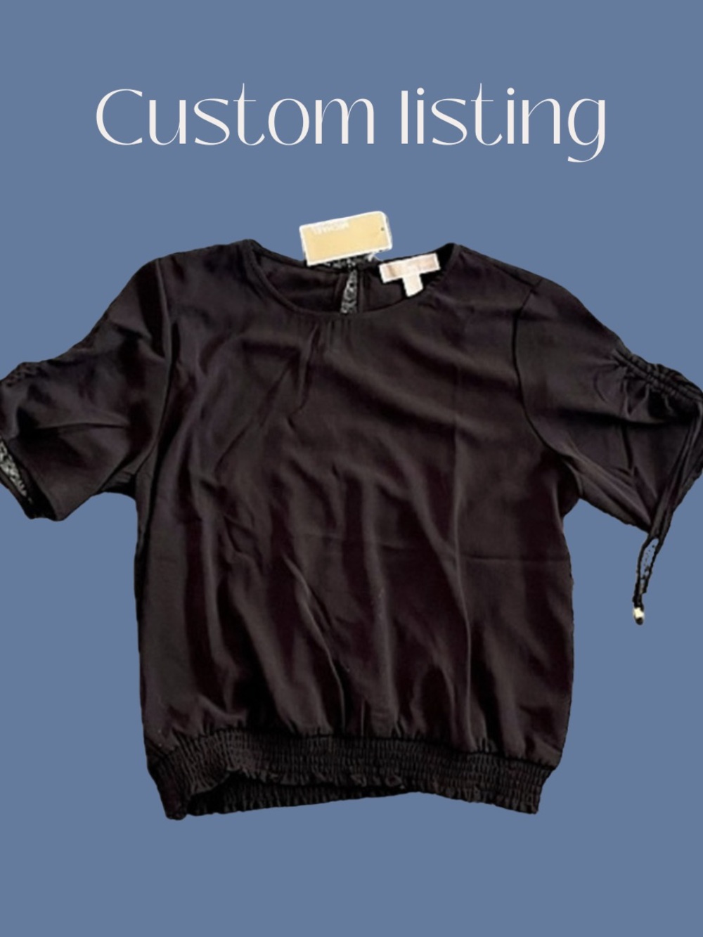 Custom Listing - Michael Kors black sheer top - L